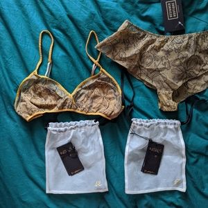 3.1 Phillip Lim Initials Silk Sleepwear as set